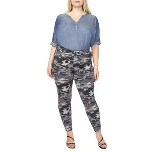 NYDJ Ami Camouflage Skinny‎ Jeans sz 28W Gray $129